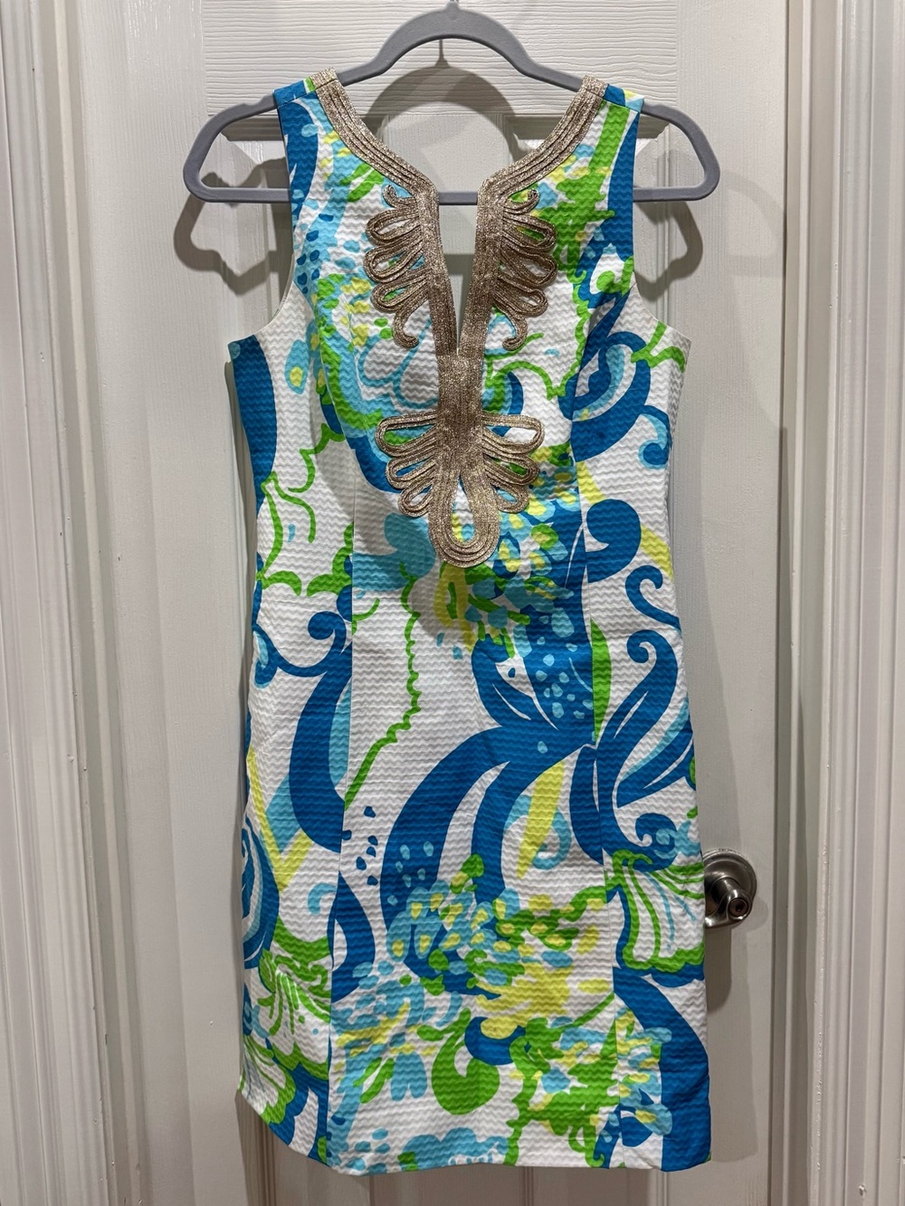 Lilly Pulitzer Janice Shift Dress in White Crystal Coast